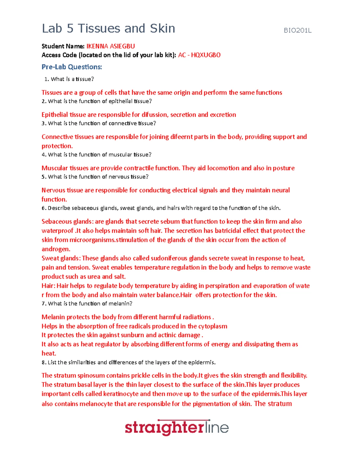 BIO201L+Lab+9+Upload+Document - Student Name: IKENNA ASIEGBU Access ...