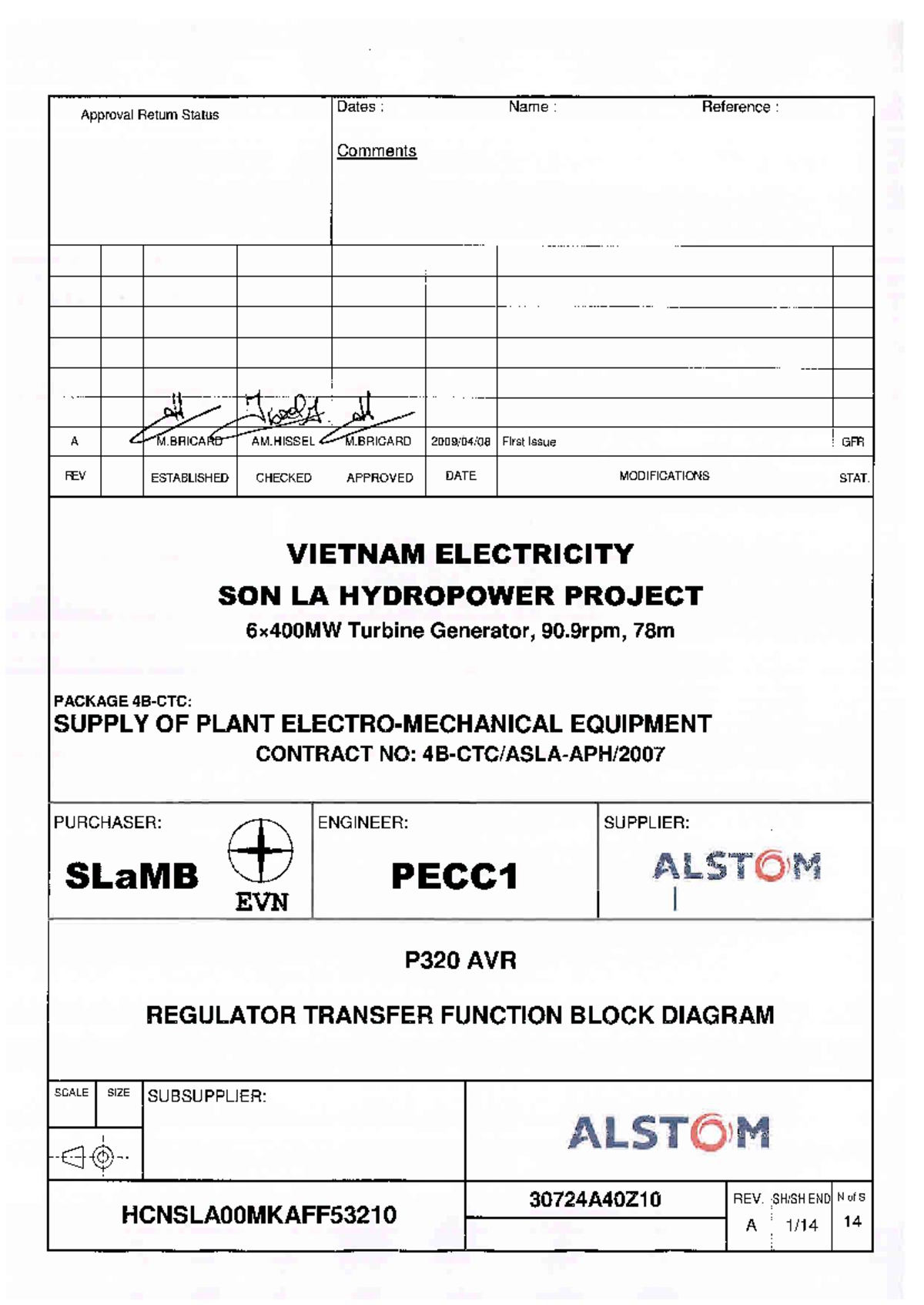 P320 AVR Transfer Function Diagram for Static Excitation - Son La - Studocu
