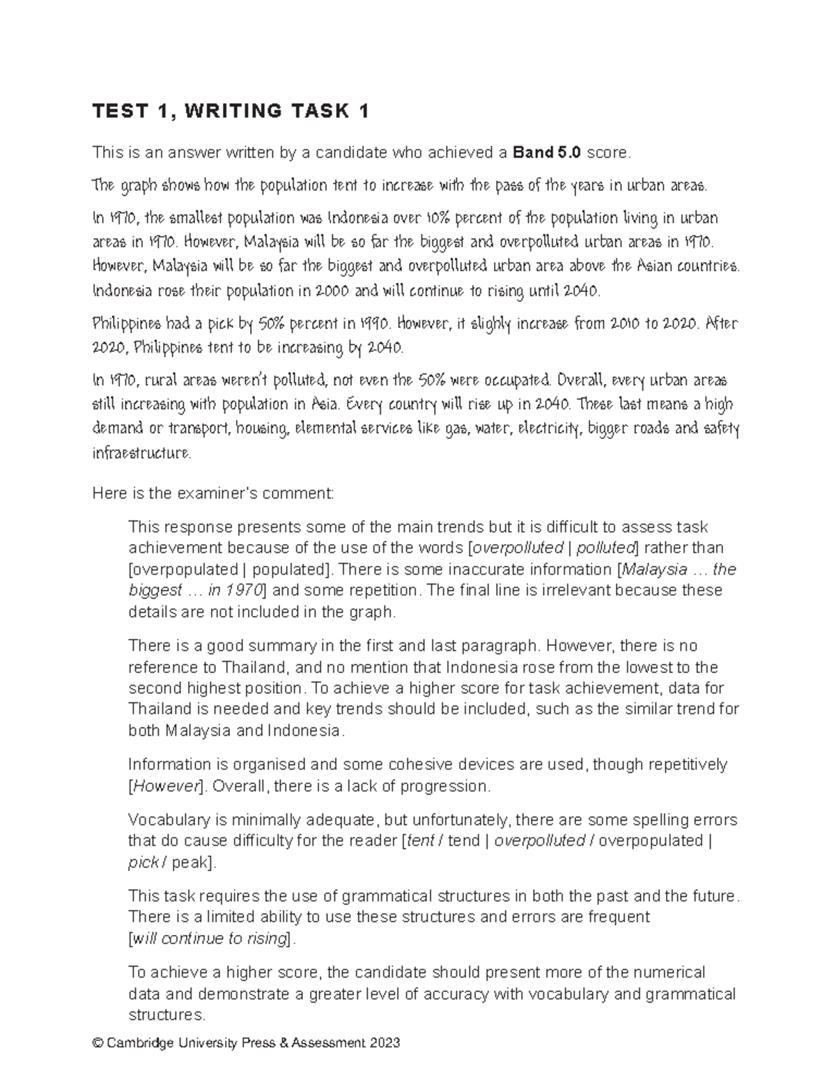 IELTS 18 Academic Test 1 Writing Task 1 Analysis and Sample Answer ...