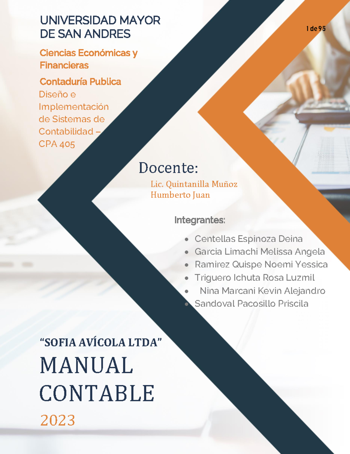 Manual Contable - CPA 405: Diseño e Implementación de Sistemas - Studocu