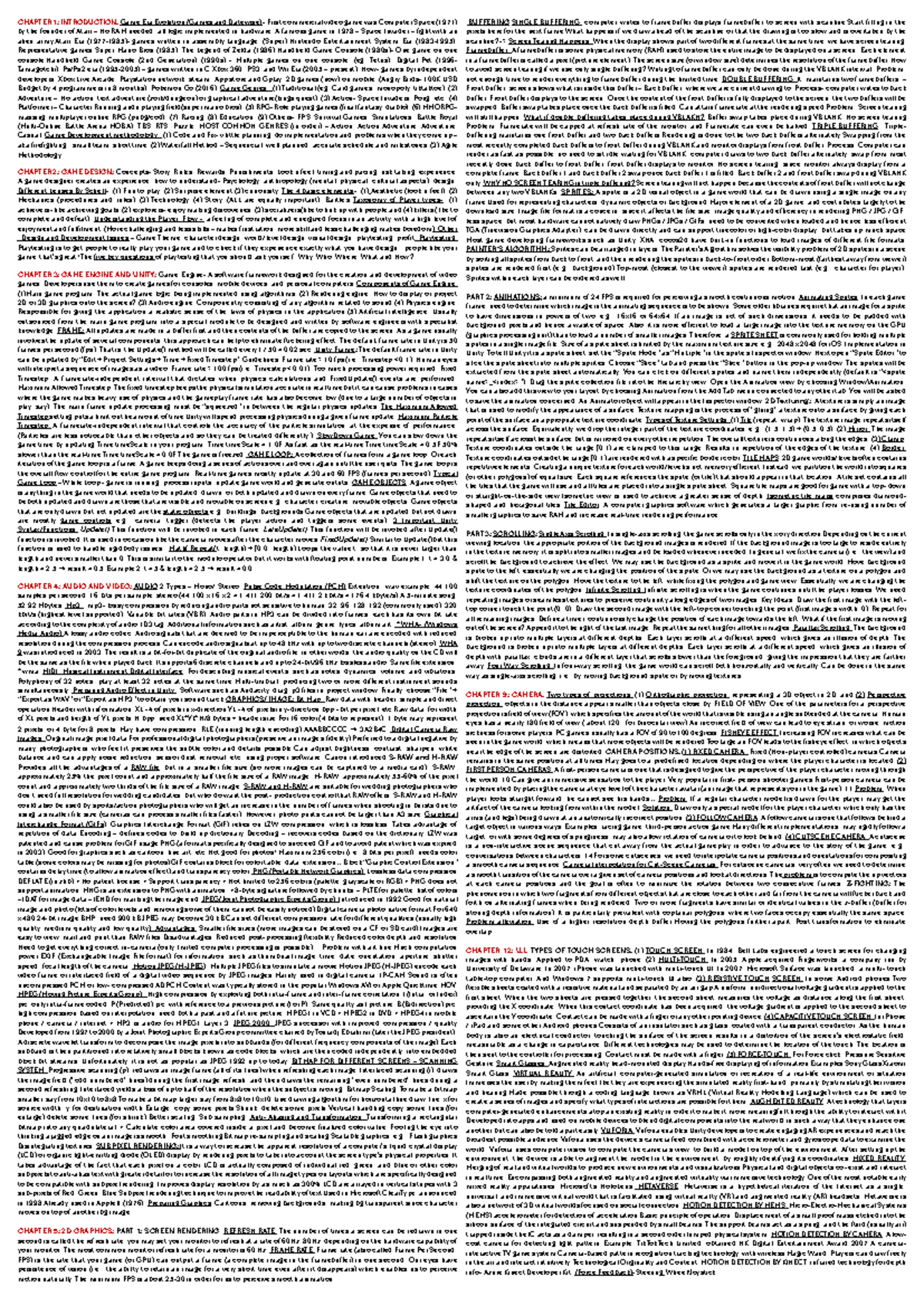 Game Development Essentials: Chapter Overview for bEST Course - Studocu