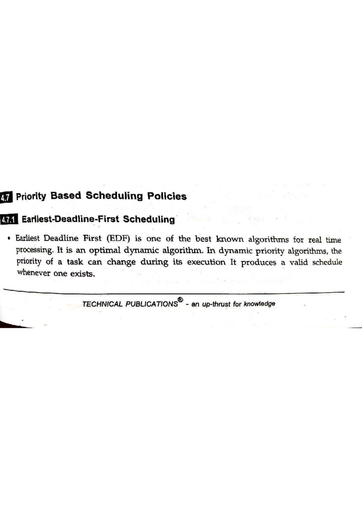 4.7 Priority Based Scheduling Policies: EDF and RM Algorithms in ...