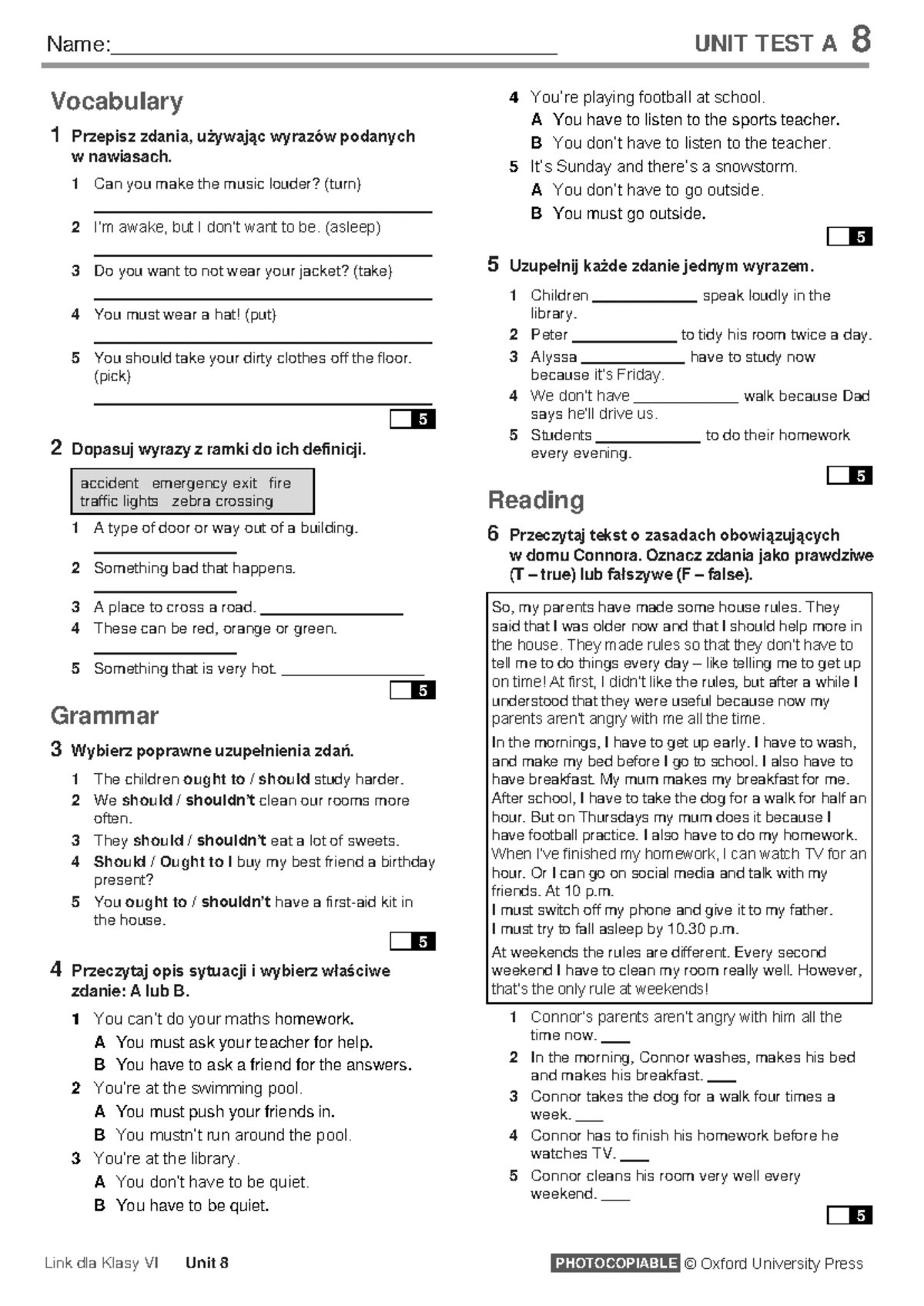 U7 Unit Test A: Transforming Statements & Present Perfect Practice ...
