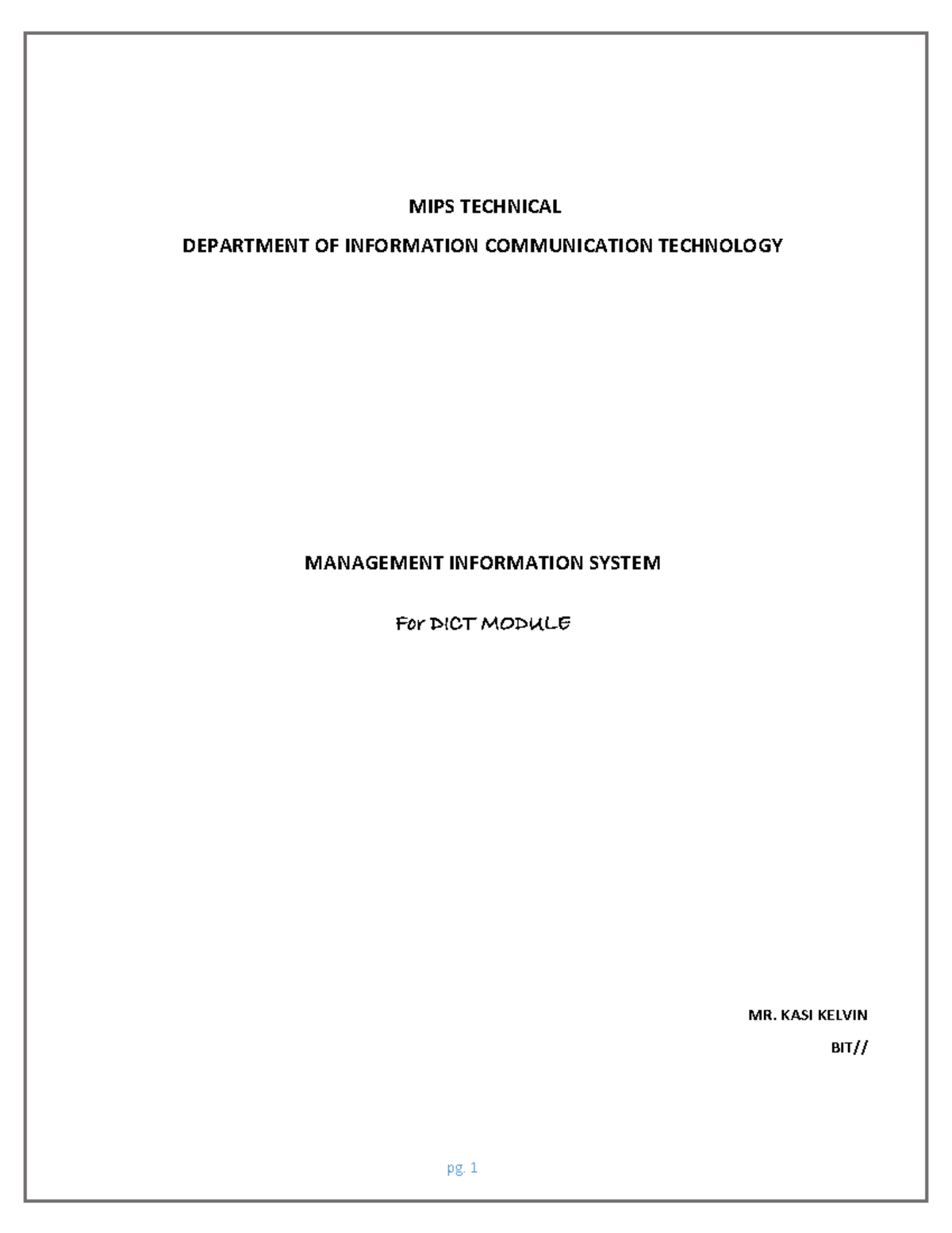 MIS - Final Exam Notes on Management Information Systems - Studocu