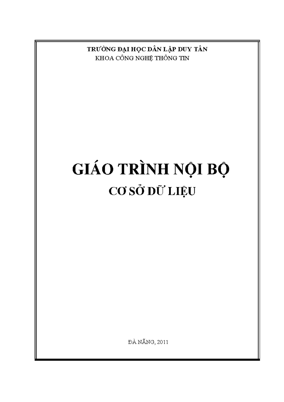IS 301 BG Ngocdtb 0819 - dddd - Ƣ KHO NG NGH TH NG TIN GIÁO TRÌNH Ơ SỞ ...