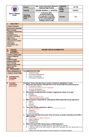 W3 SCI8 DLP APR15 19 Mitosis AND Meiosis - DAILY LESSON LOG S. 2023 ...