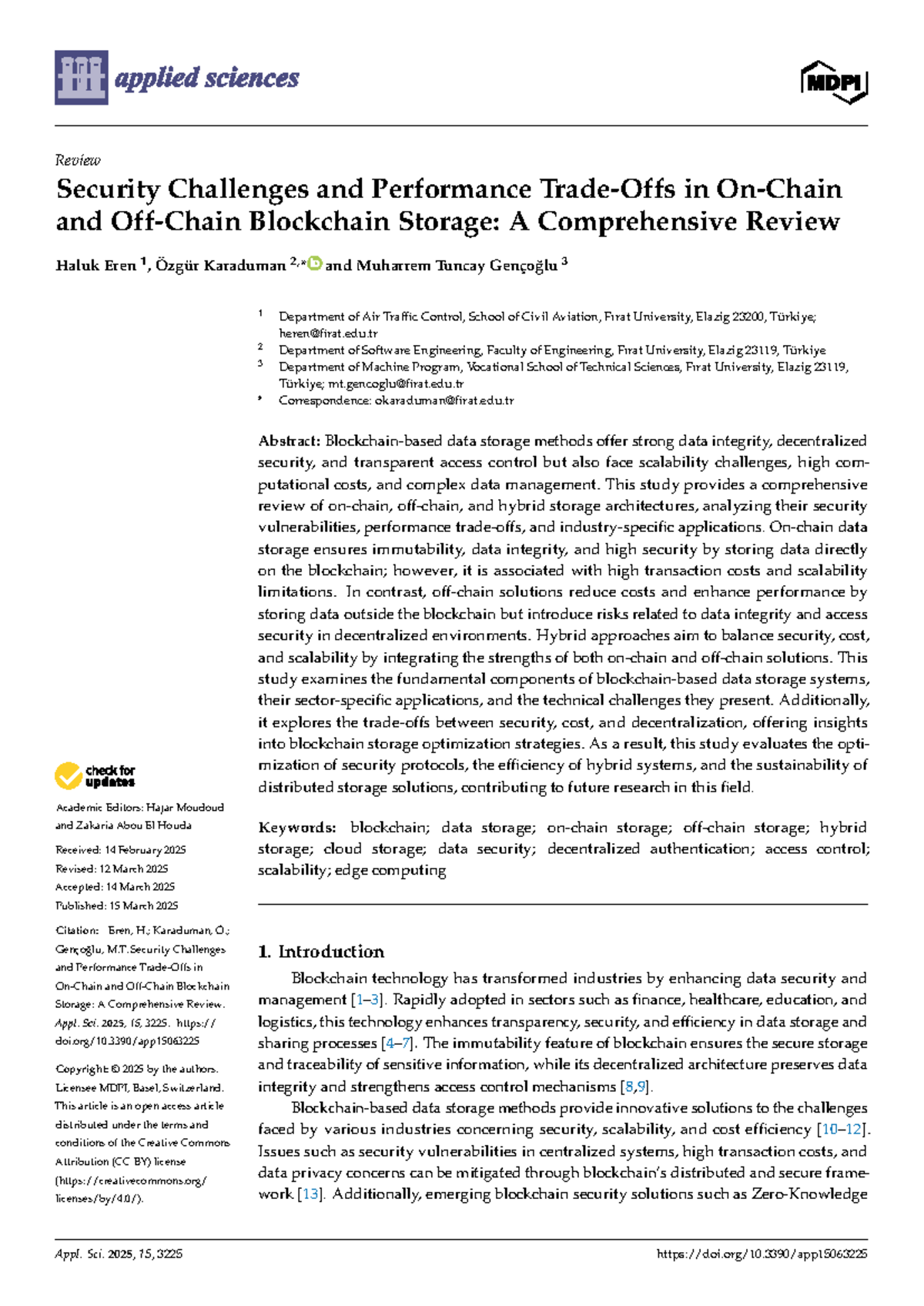 Security Challenges and Performance in Blockchain Storage: A ...