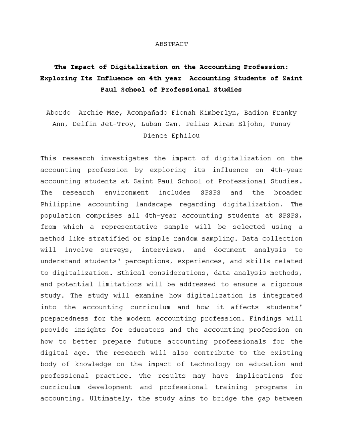 The Impact of Digitalization on the Accounting Profession: Insights for ...