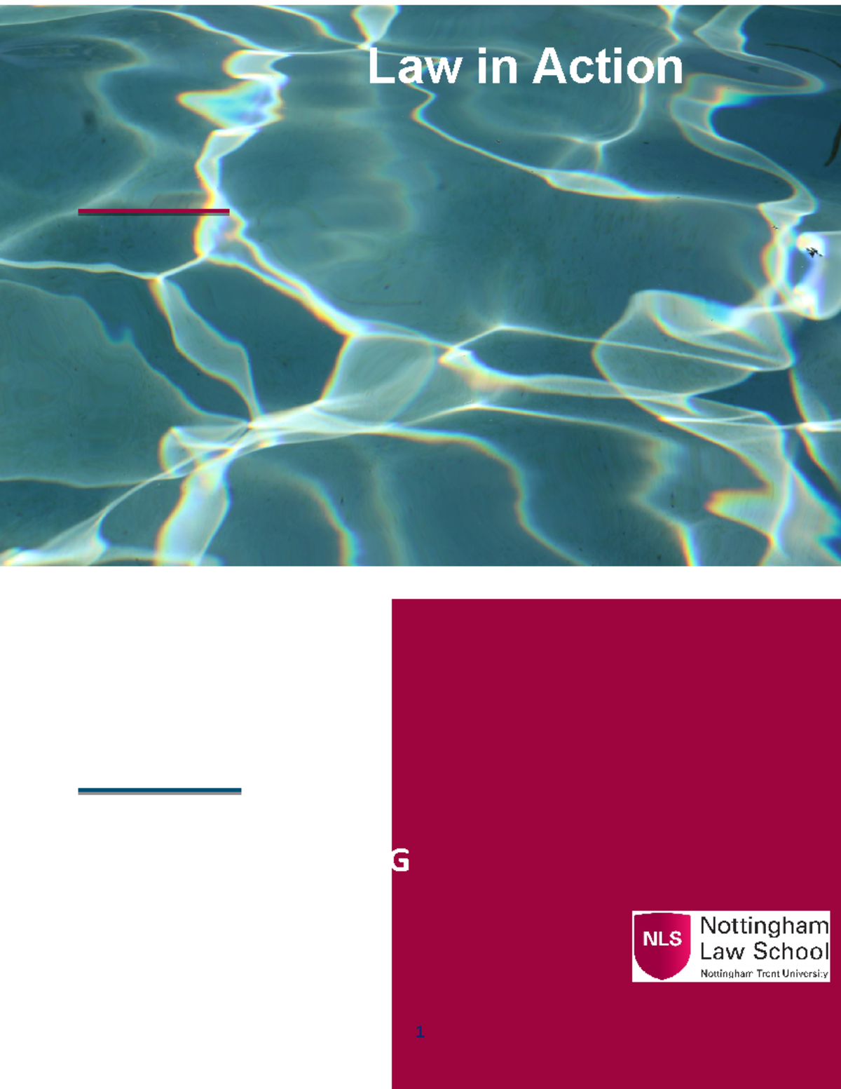 LLB 2022 Reflective Learning Booklet for Law in Action Module - Studocu