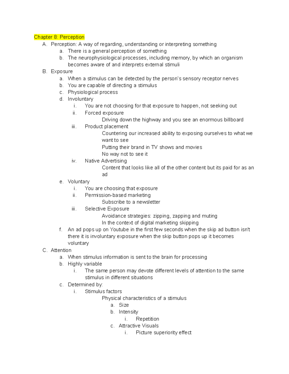 MKT 302: Chapter 8-11 Study Notes for Exam Preparation - Studocu