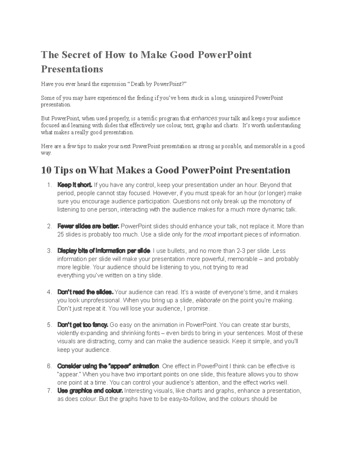 How to Create Engaging PowerPoint Presentations: Tips & Tricks - Studocu