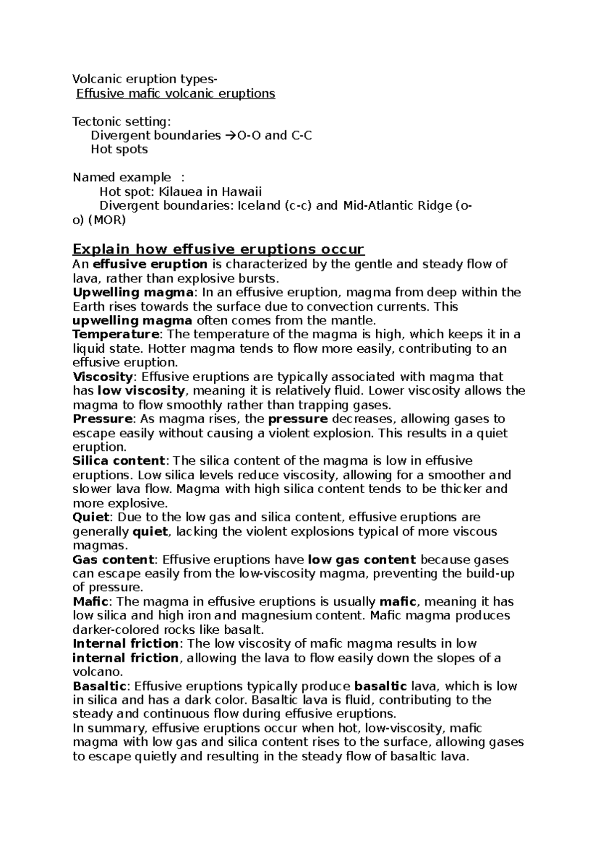 Mod 6 Ch 1 - EES HSC Notes: Volcanic Eruptions & Earthquake Hazards ...