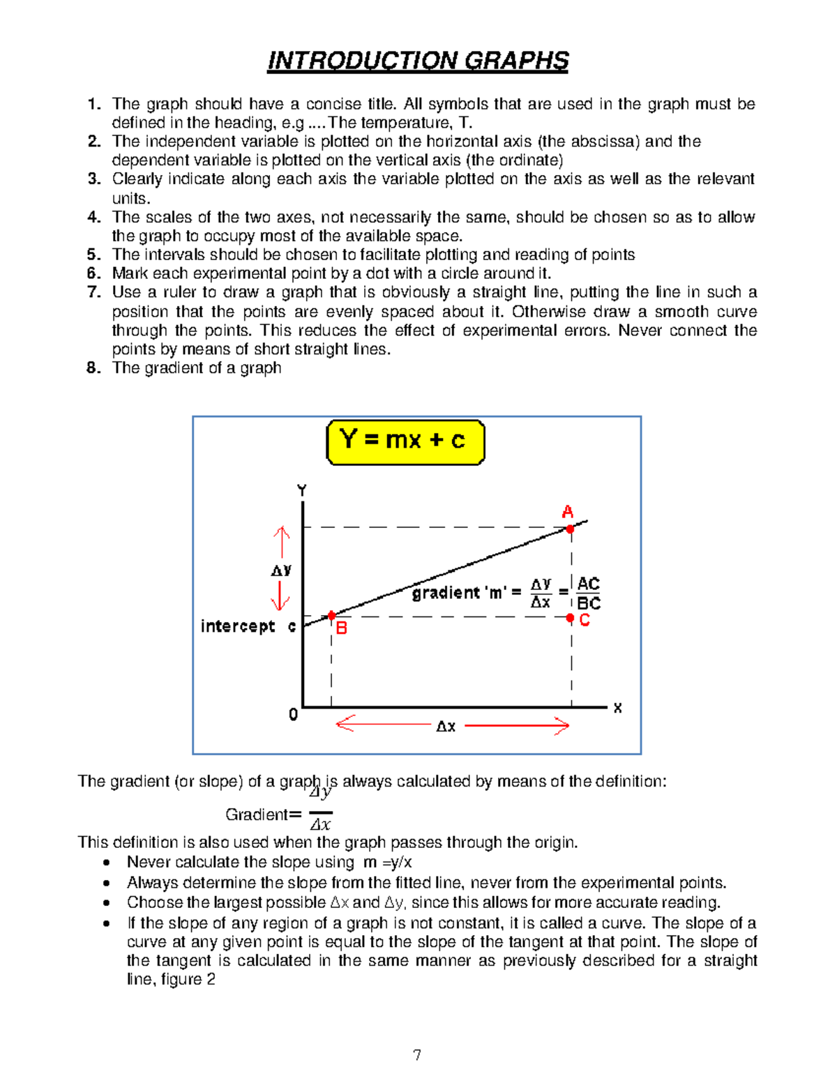 2024 PHYS 101 Practical Manual: Graphing Techniques and Analysis - Studocu