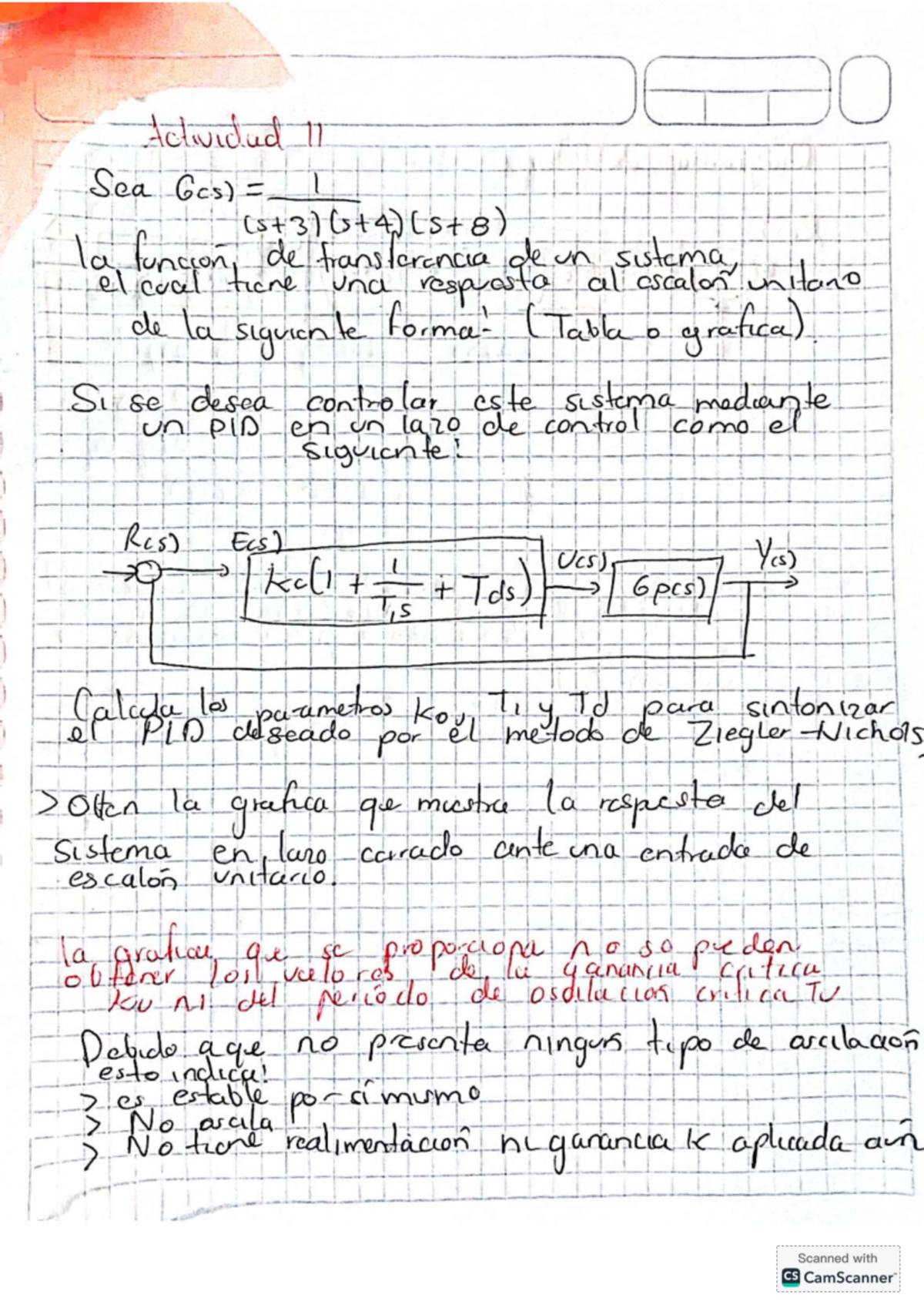 Act 11 - Transfer Function Analysis and PID Tuning - Studocu