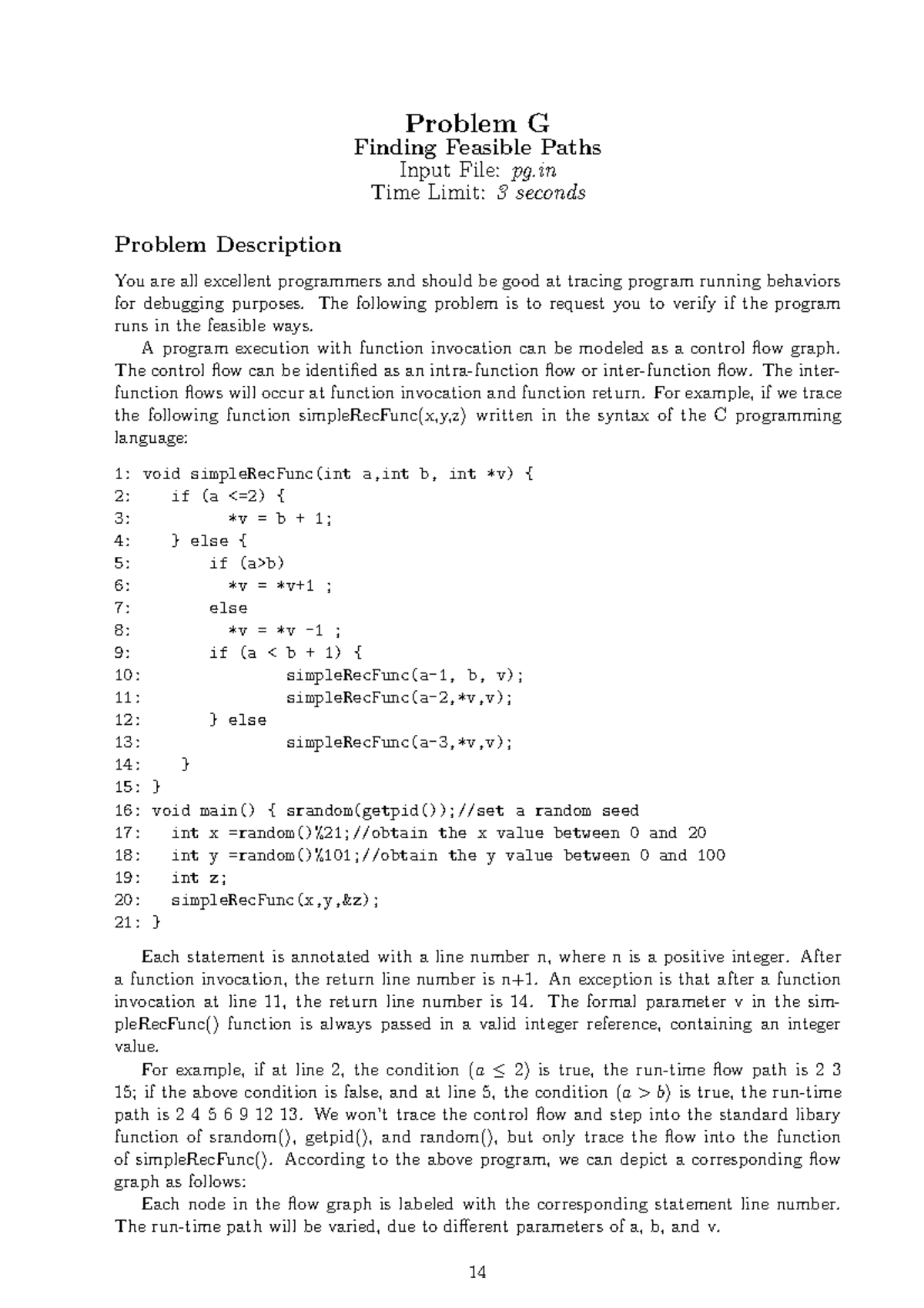 Feasibility Analysis of Control Flow Paths in C Program (592) - Studocu