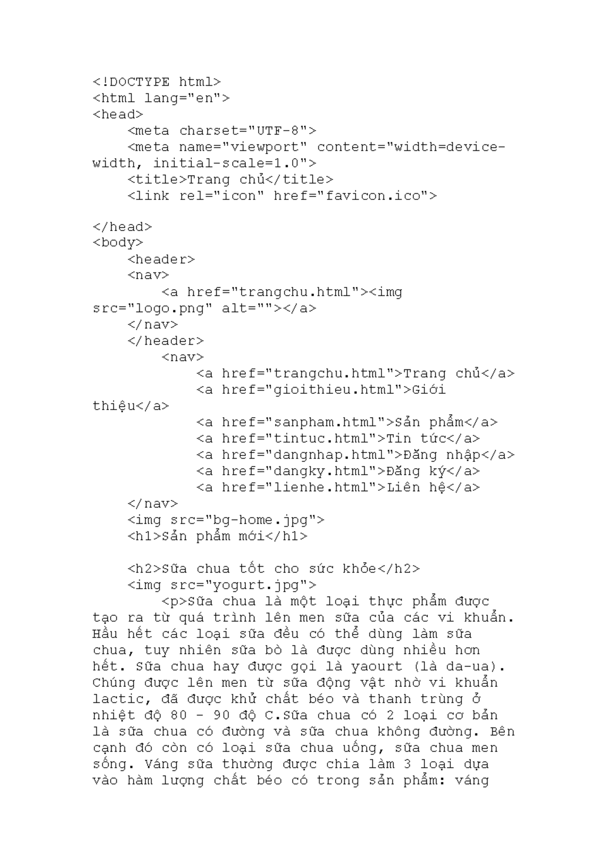 TH1-Basic Web Programming: Overview and Yogurt Making Guide - Studocu