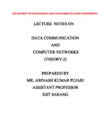 LECTURE NOTES ON DATA COMMUNICATION AND COMPUTER NETWORKS (ETC 101)