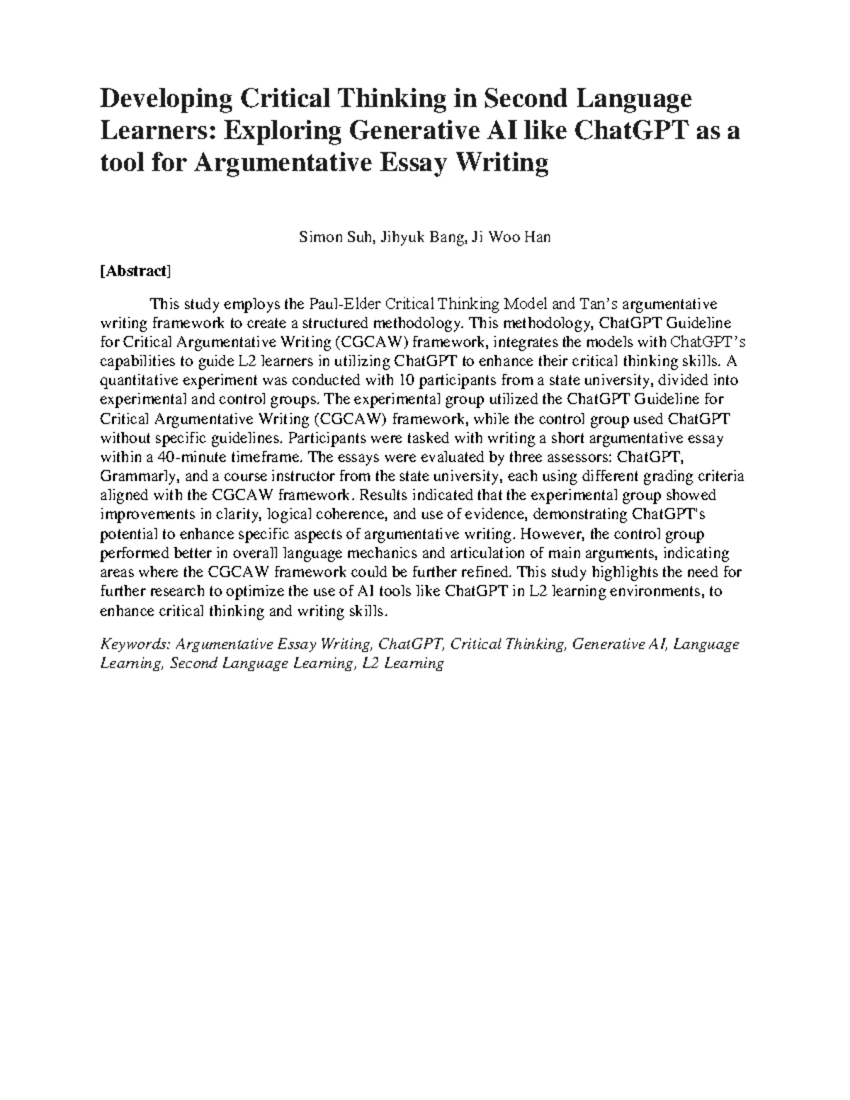 Interacting with ChatGPT in Essay Writing: L2 Learners' Task Motivation ...
