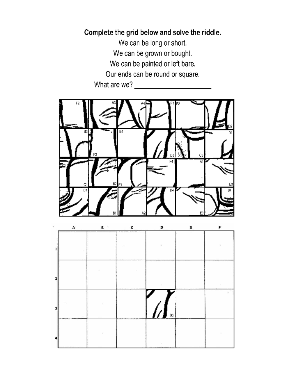 10 Grid Drawing Worksheets - Riddles & Puzzles F2 A3 A4 - Studocu