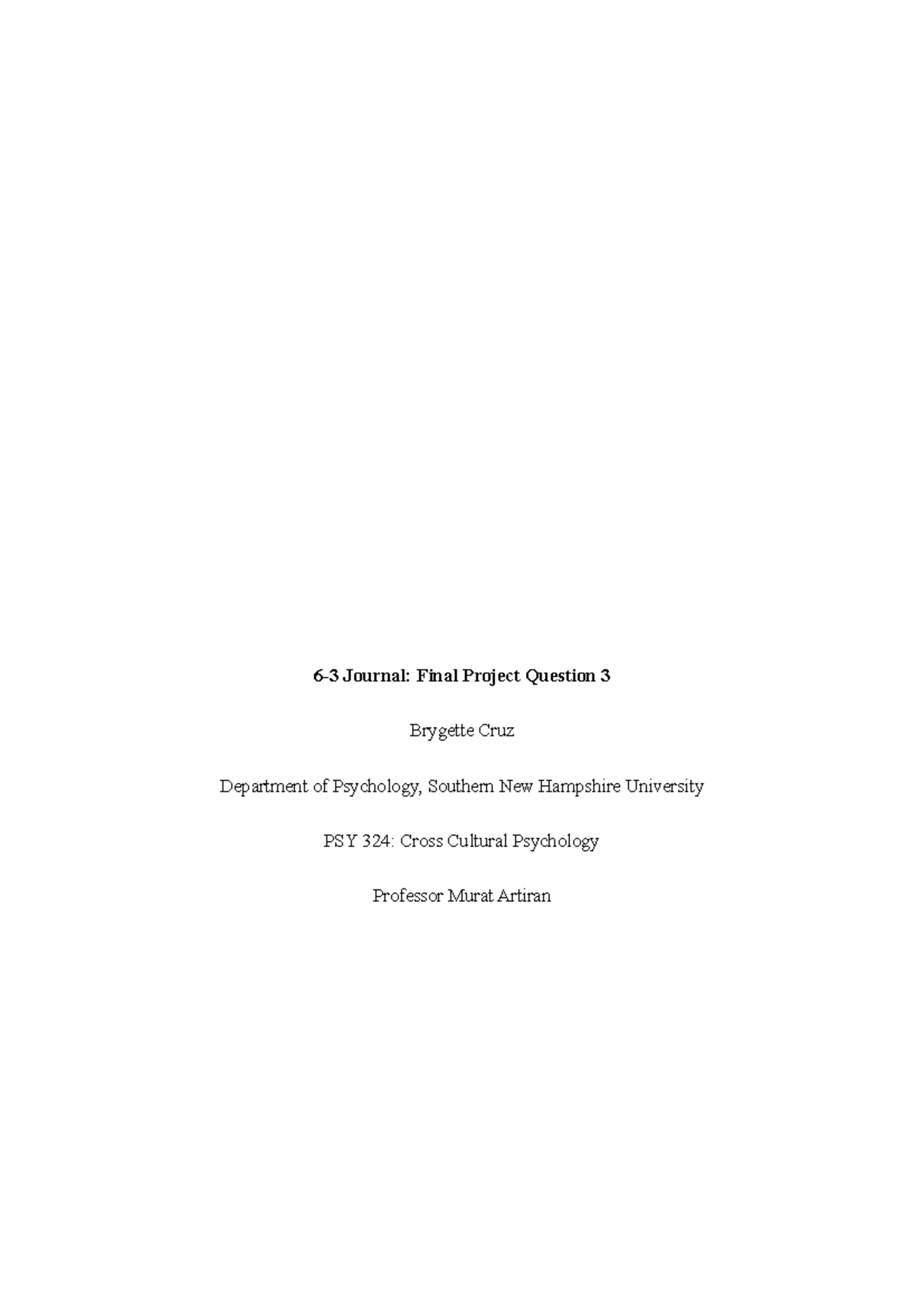 PSY 324: Final Project Journal on African American Resilience - Studocu