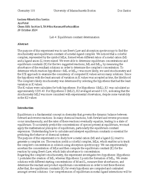 Boyle's Law lab report - Gianna Puopolo Lab Partner: Nilla Chemistry ...