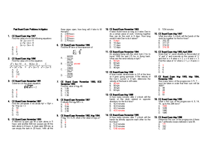 Past Board Exam Problems in Algebra - 3 B. 2 C. 4 D. - CE Board ...