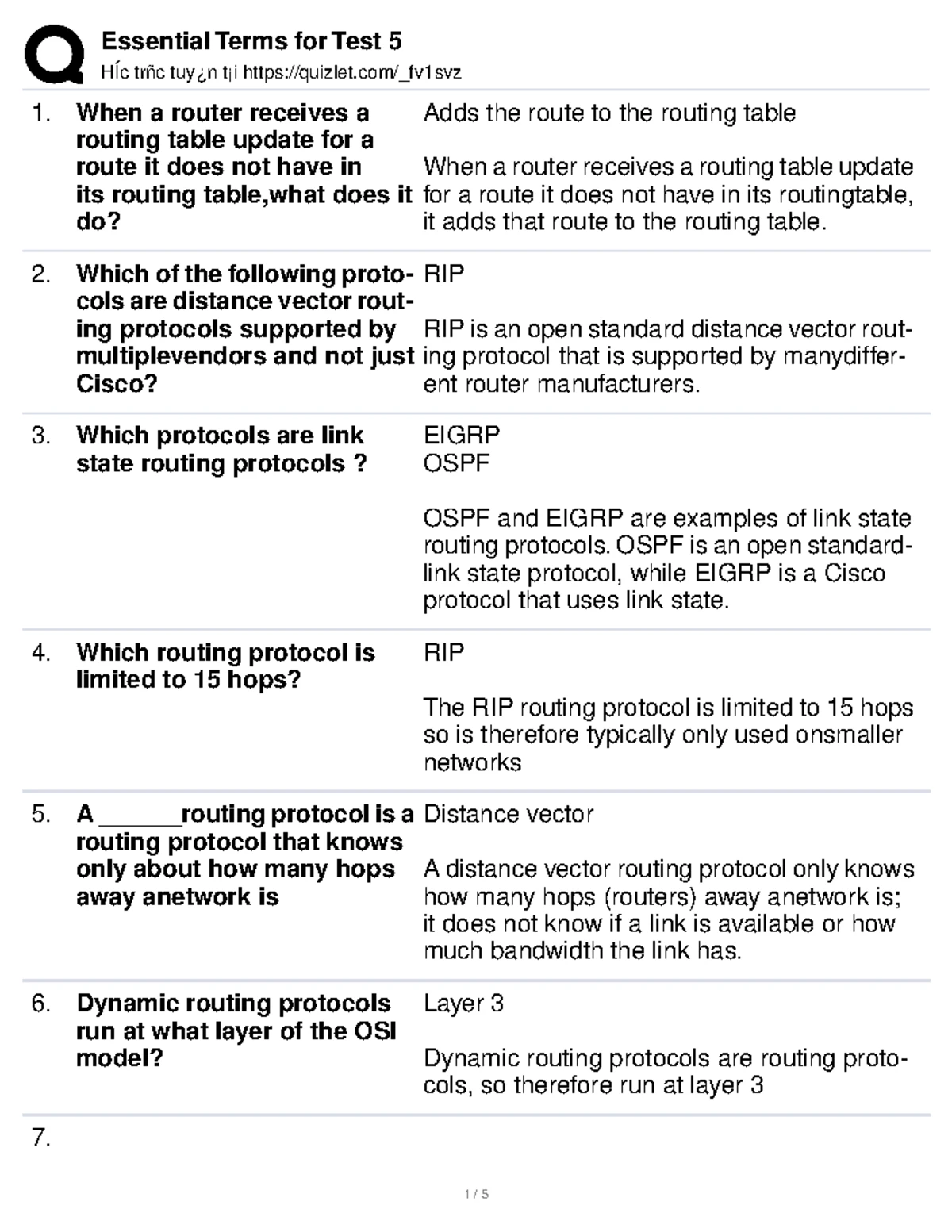 Practice for IT Networking Final Exam 3 Review Notes - Studocu