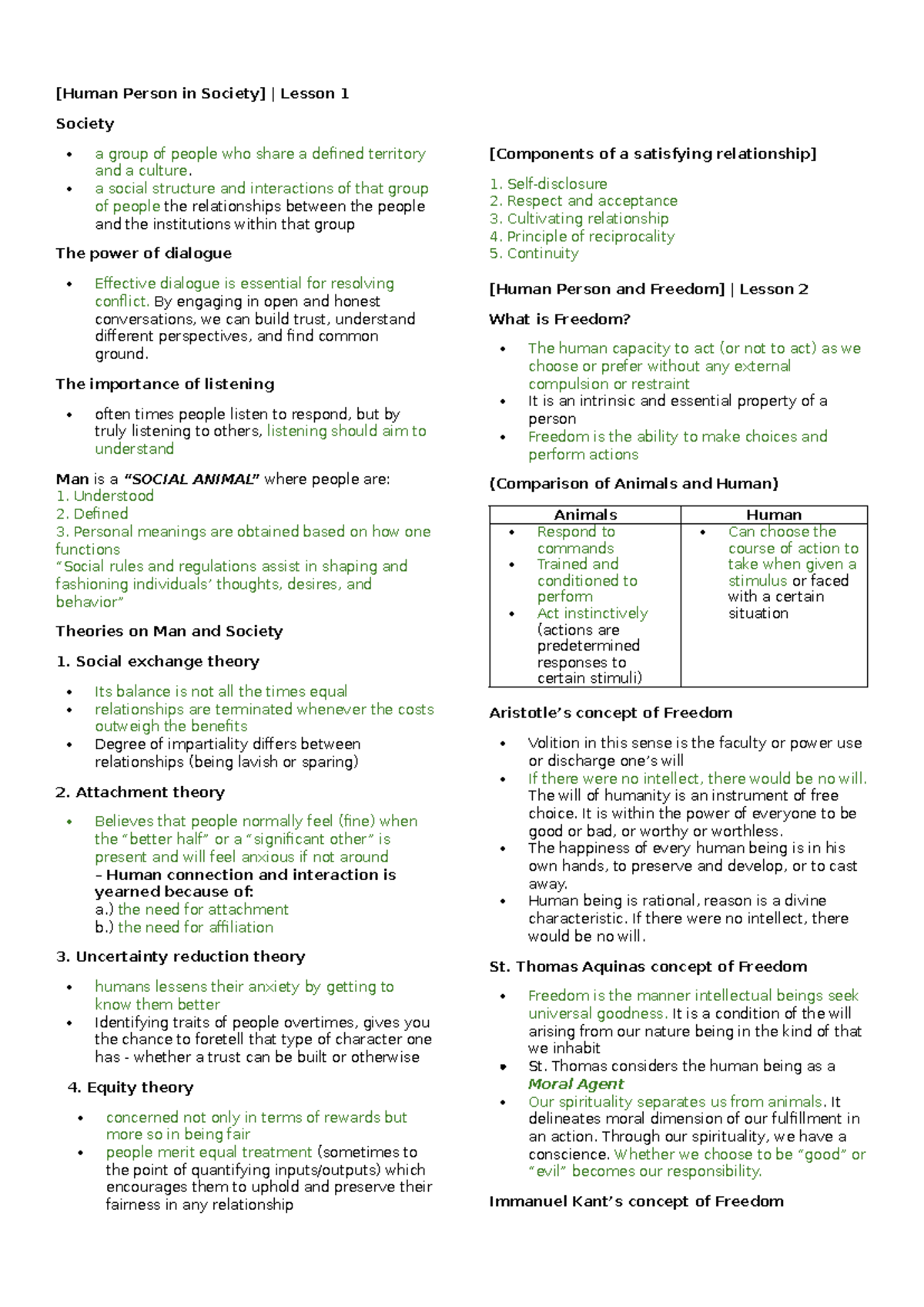 Philo reviewer grade 12 - [Human Person in Society] | Lesson 1 Society ...