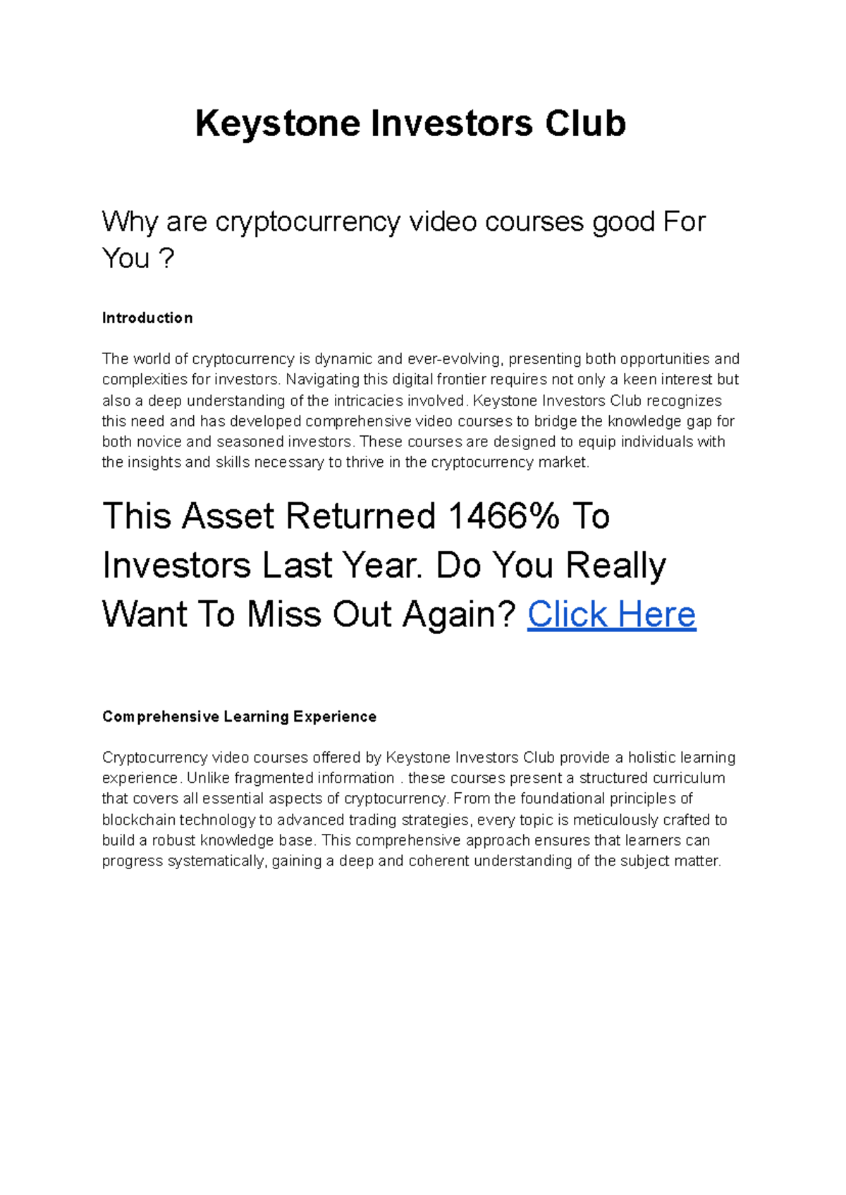 Crypto Trading Course: Comprehensive Video Learning by Keystone Investors  Club - Studocu