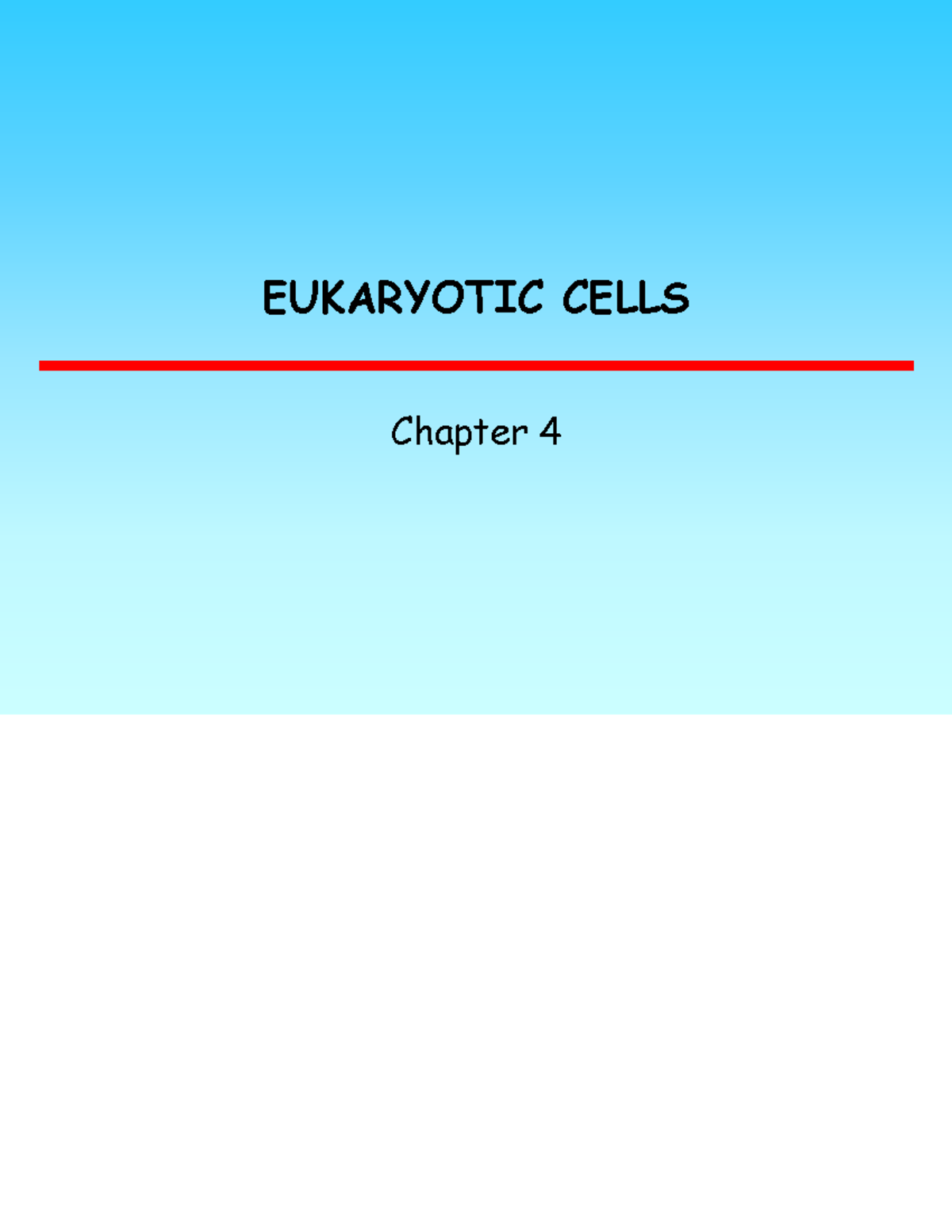 Midterm Exam Study Guide for Course Code XYZ123 - EUKARYOTIC CELLS ...