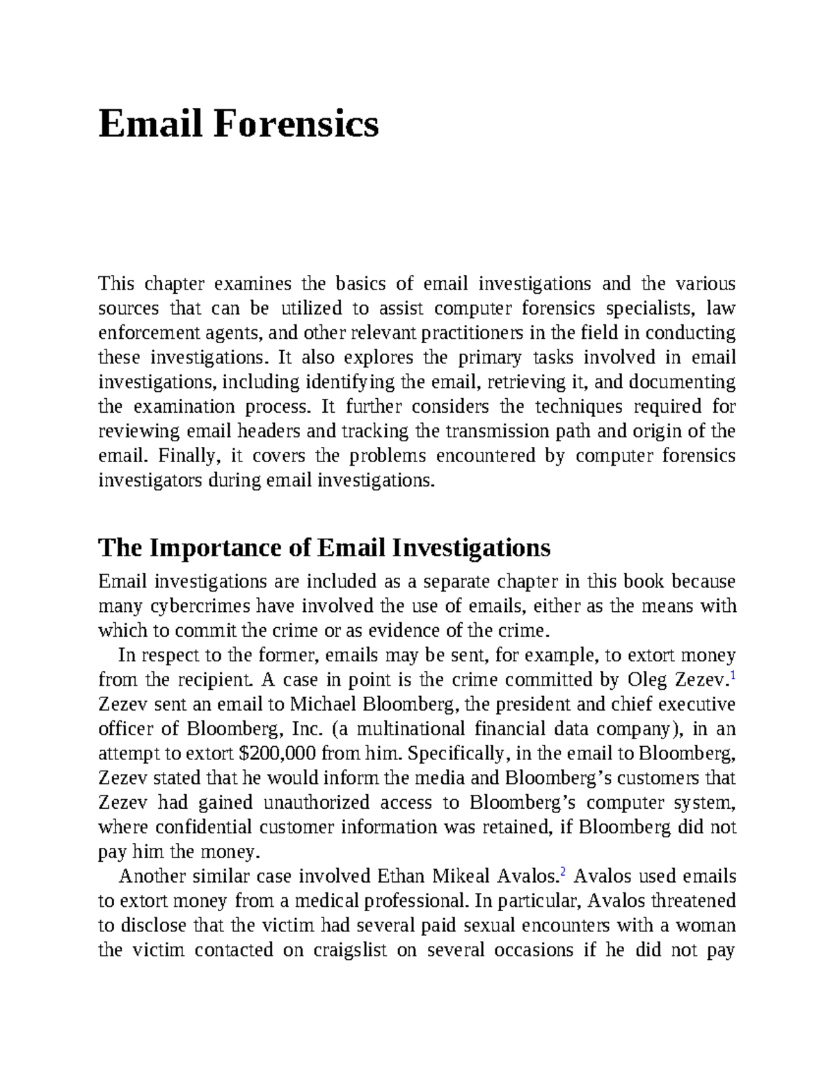Email Forensics: Investigative Techniques and Challenges in Cybercrime ...