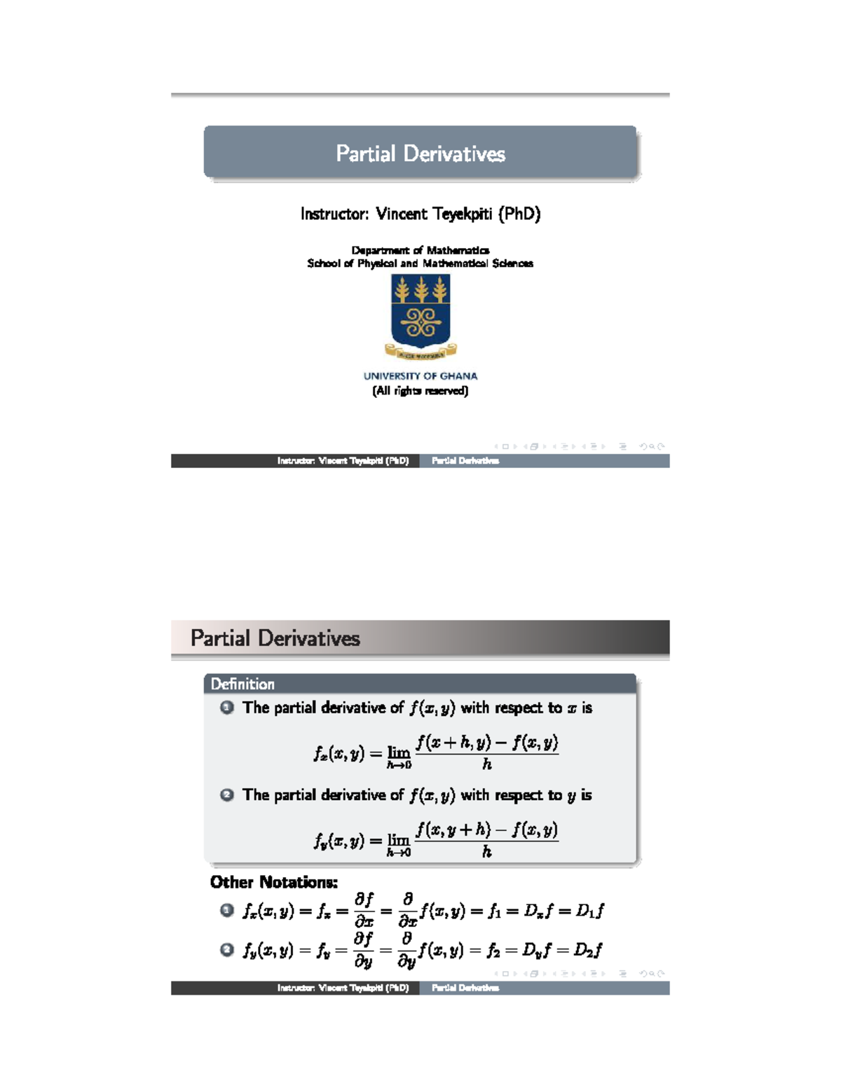 Partial Derivatives Lecture Notes - MATH 101 - Studocu