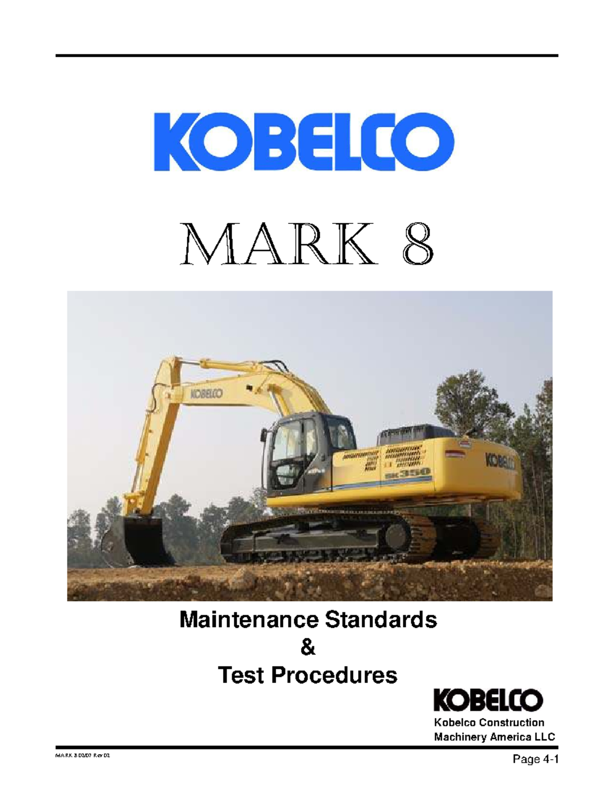 Chapter 04: MARK 8 Maintenance Standards Test Procedures - Studocu