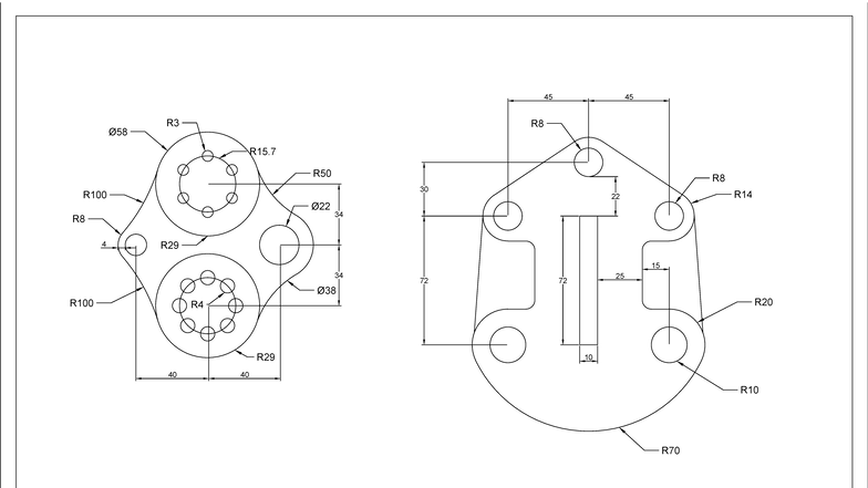 Sheet 2 - cad - 34 34 40 40 4 R R15. Ø R R R Ø Ø R R R R 45 45 72 30 72 ...