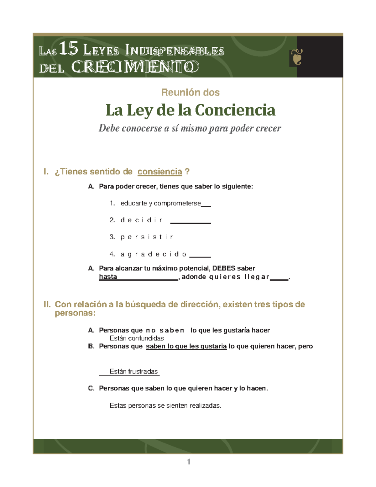 L As 15 LE Y E s I NDI sp E Ns AB L E s DE L CRECIMIENTO Ley de la ...