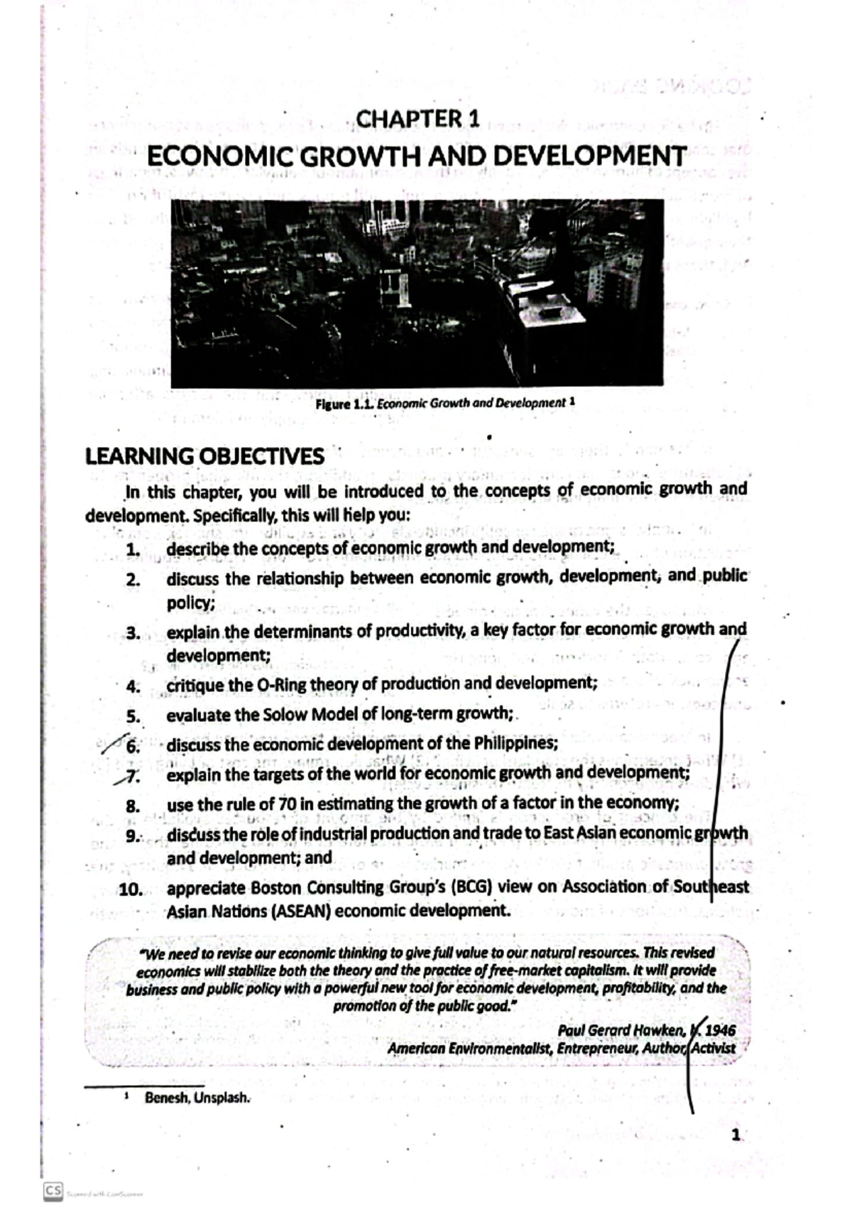CHAPTER 1: ECONOMIC GROWTH & DEVELOPMENT (Econ Dev Module) - Studocu