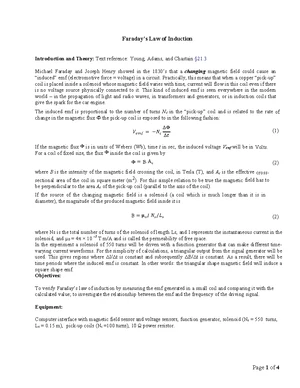 Electromagnetic Induction - Study Notes & Assignments - Studocu