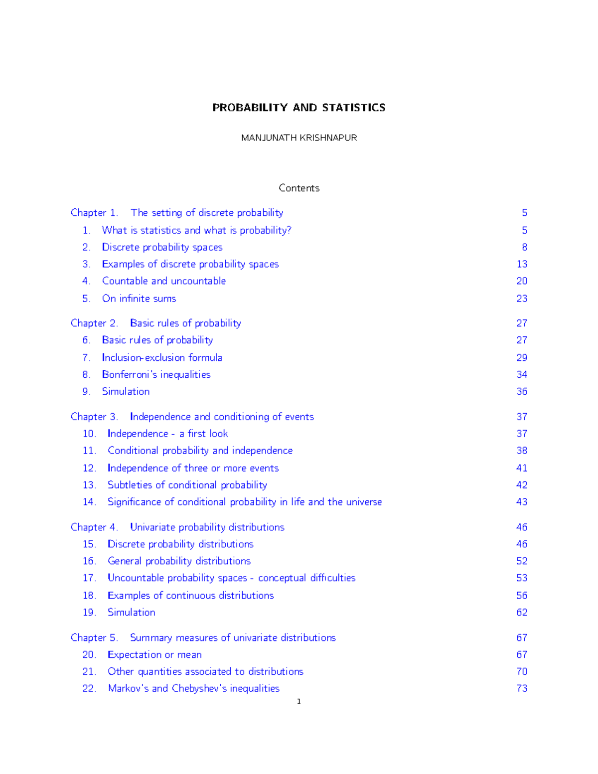 Probability and Statistics Notes (Course Code: STAT101) - Studocu