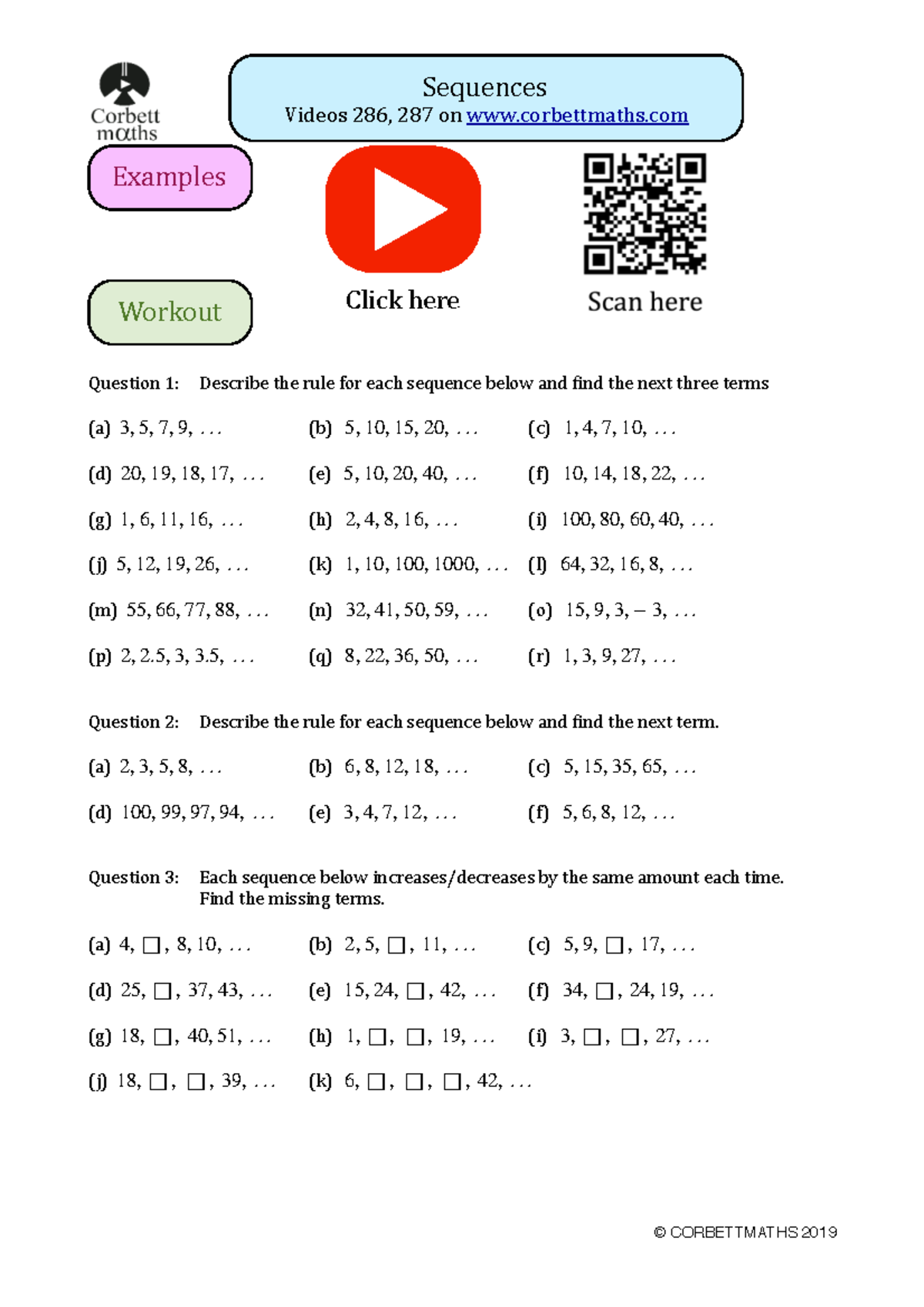 Sequences Practice Questions and Solutions - Studocu