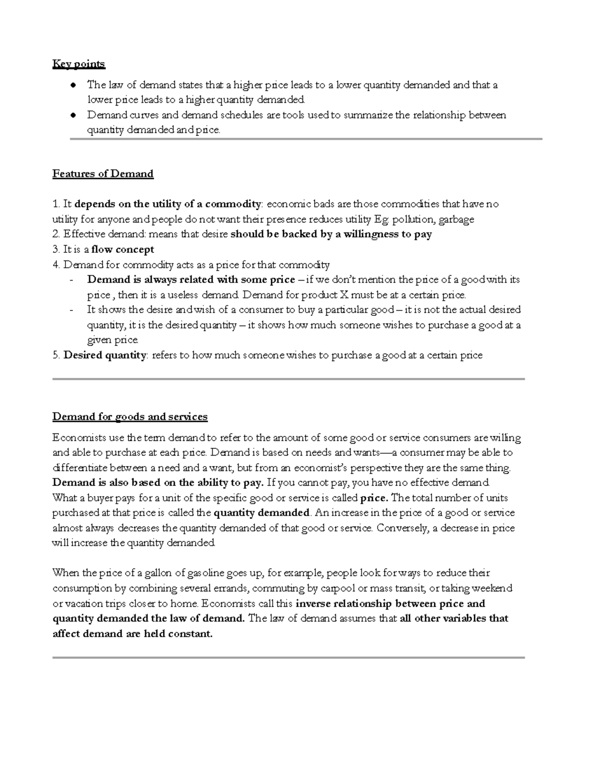 Demand Notes: Understanding the Law of Demand and Its Implications ...