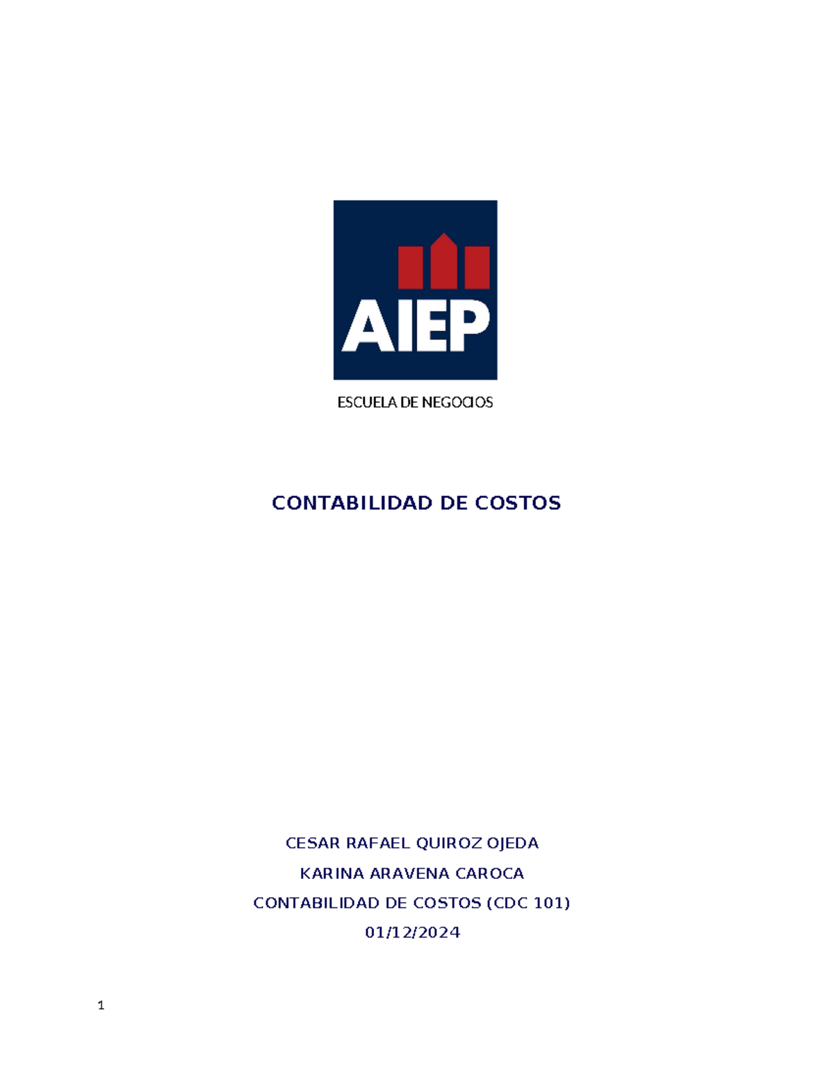 CDC 101 Contabilidad de Costos: Semana 2 Análisis y Métodos - Studocu