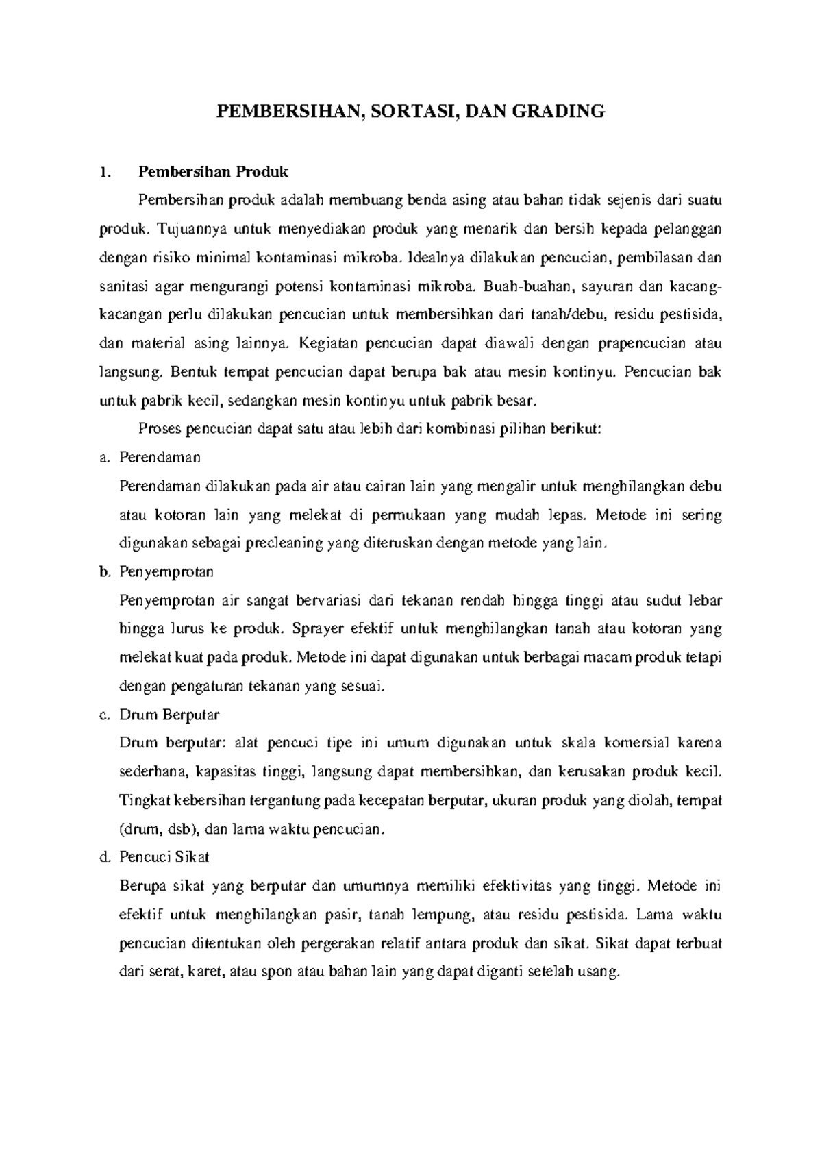 Pembersihan, Sortasi, dan Grading Produk Pertanian: Proses dan Manfaat ...