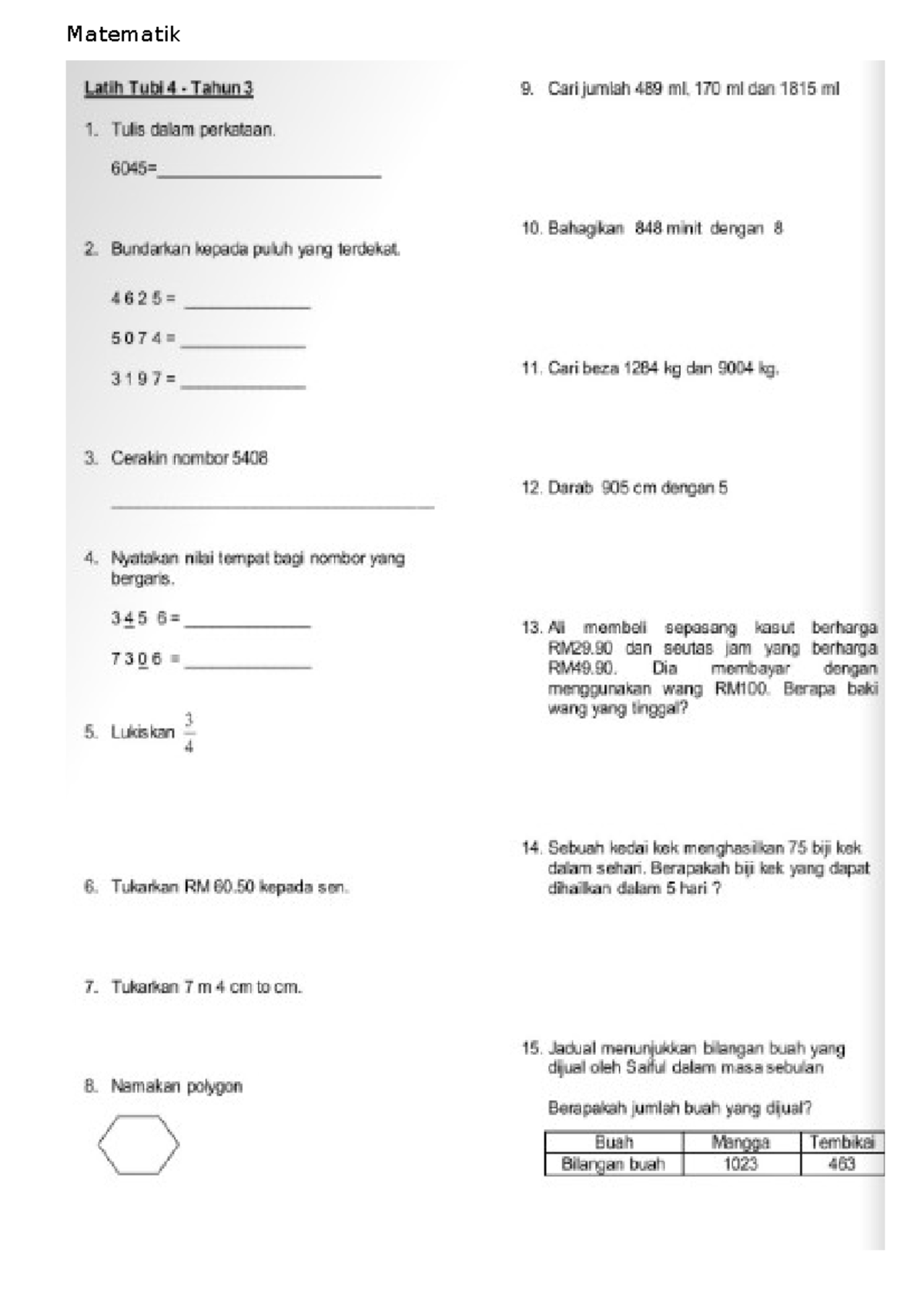 Math 2-3 - Soalan dan Penyelesaian Masalah Matematik - Studocu