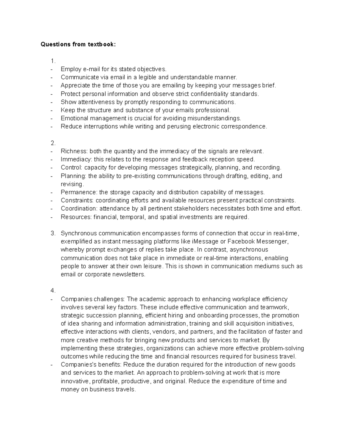 Week 9 Portfolio: Effective Communication in the Modern Workplace - Studocu