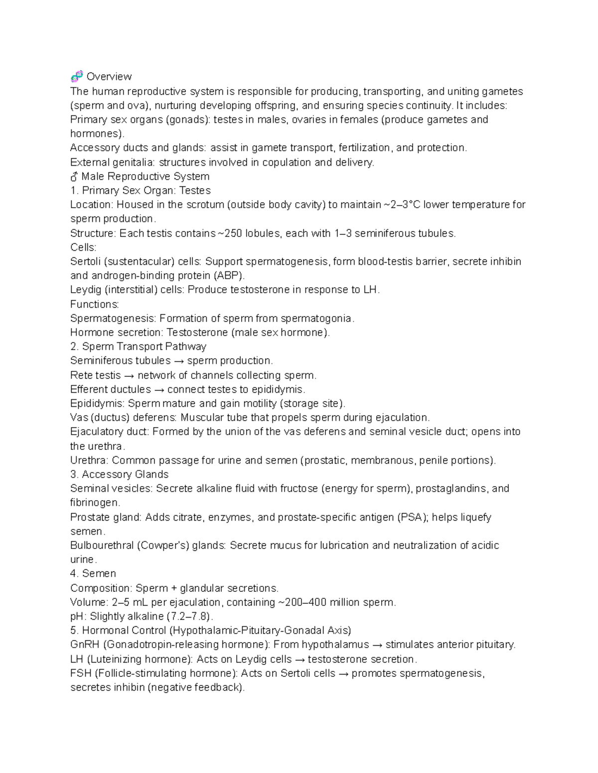 🧬 Overview of the Human Reproductive System: Key Concepts and Functions ...