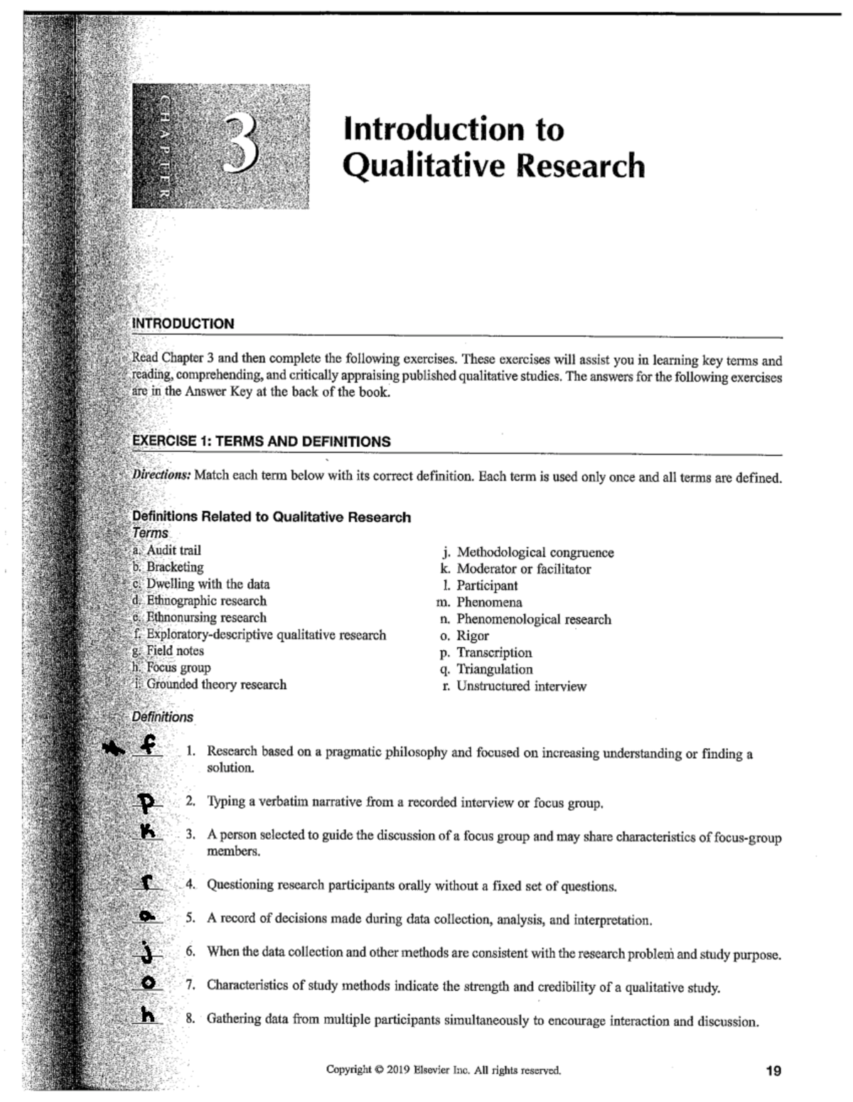 Nursing Research Study Guide Chapter 3 - Introduction to Qualitative ...