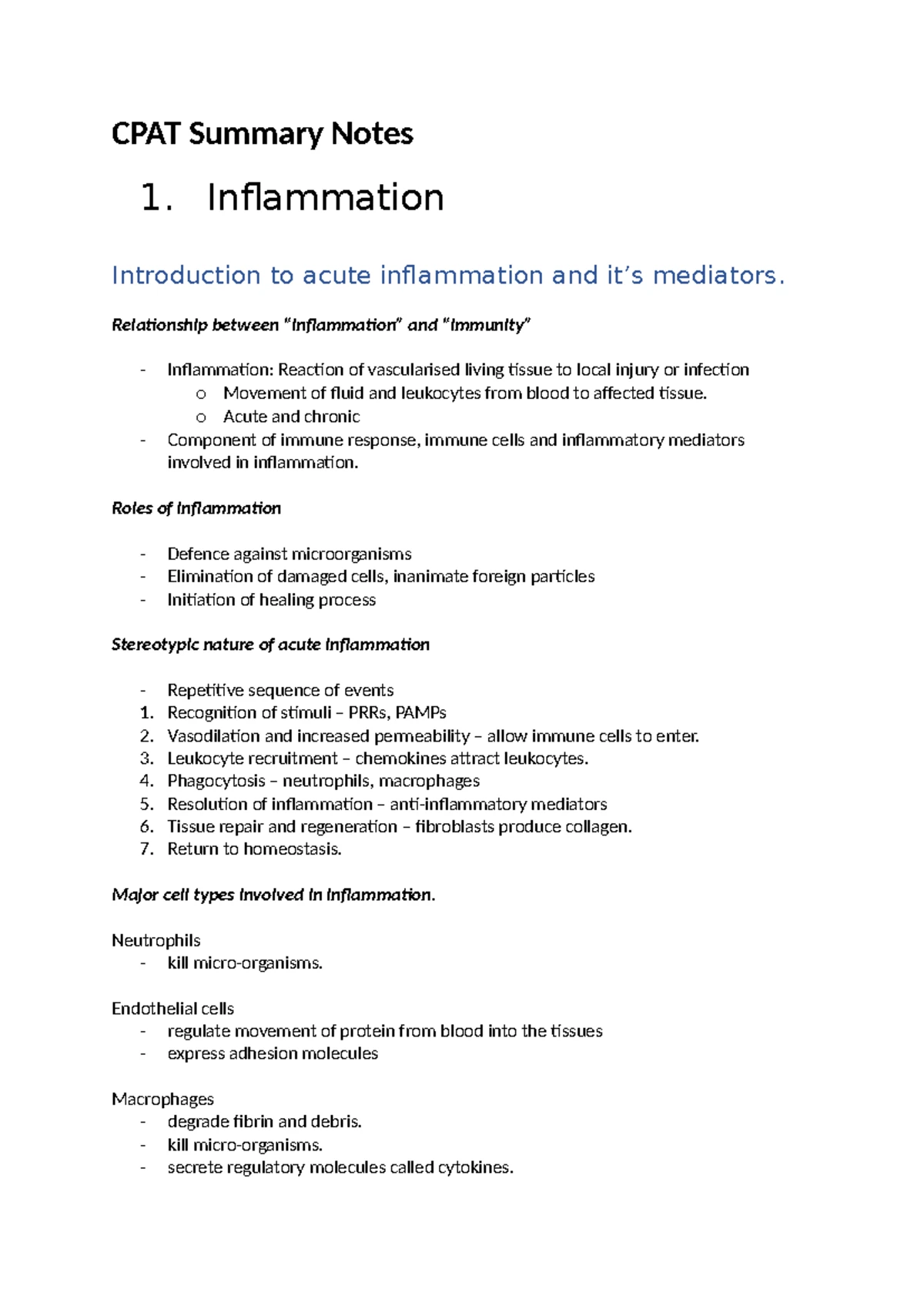 CPAT Disease Summary: Prostatitis, Cancer, and Renal Conditions ...