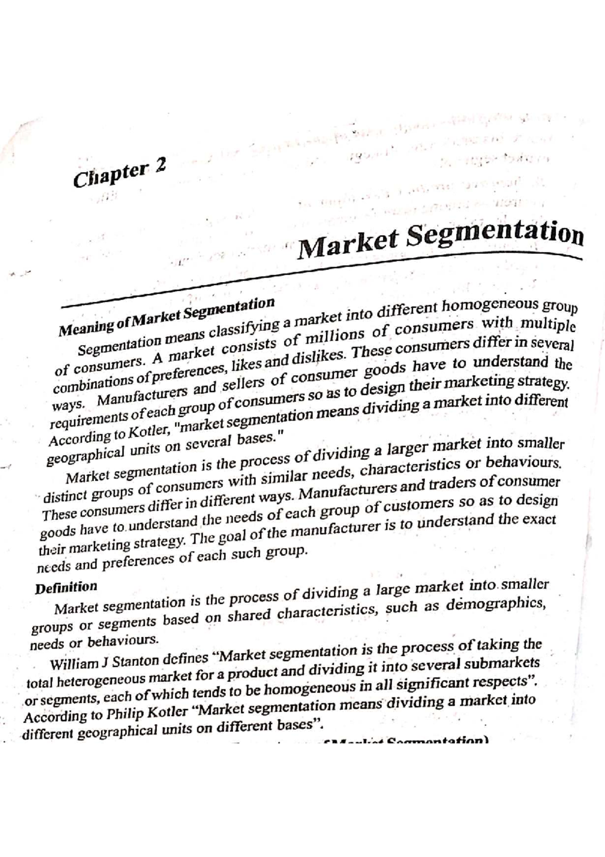 Principles of Marketing (Unit 2): Understanding Market Segmentation ...