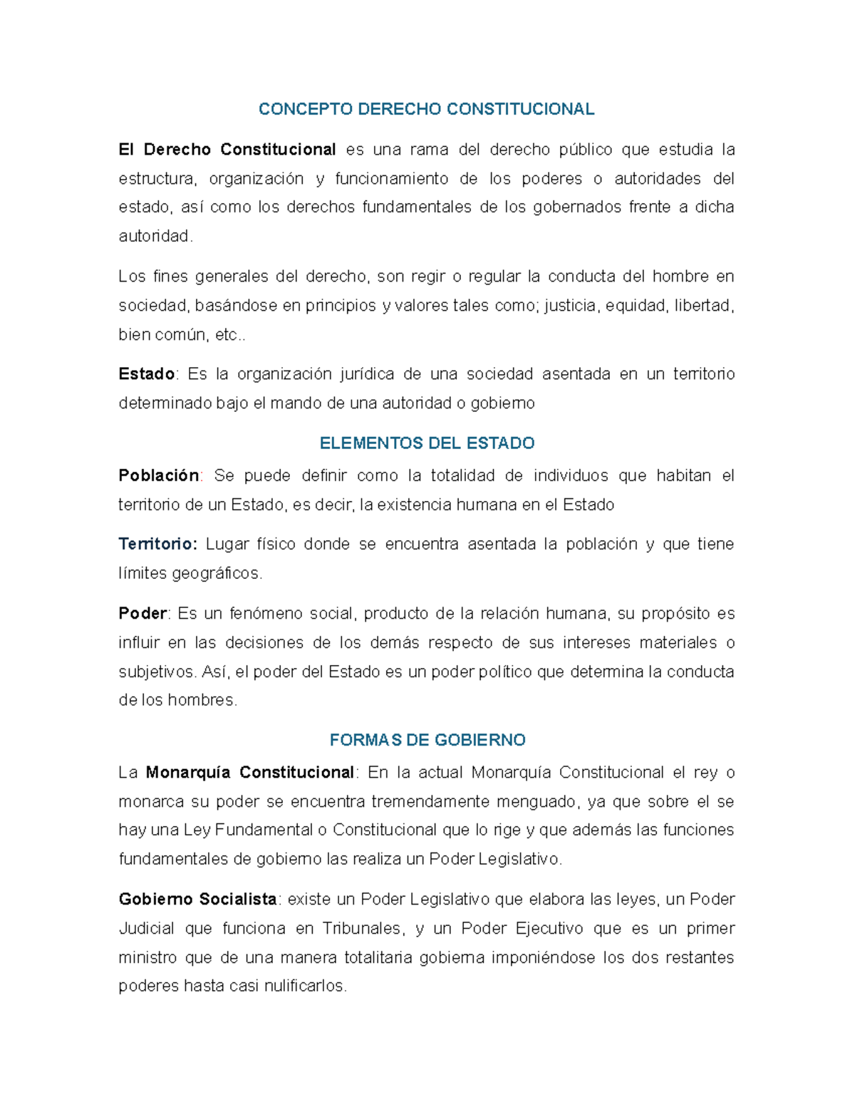 Guía de Derecho Constitucional: Estructura y Funciones del Estado - Studocu
