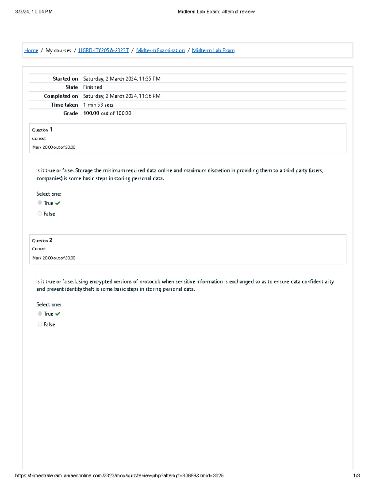 INFO-IT6205A-Midterm-Lab-Exam-Review-Title-and-Performance - Studocu